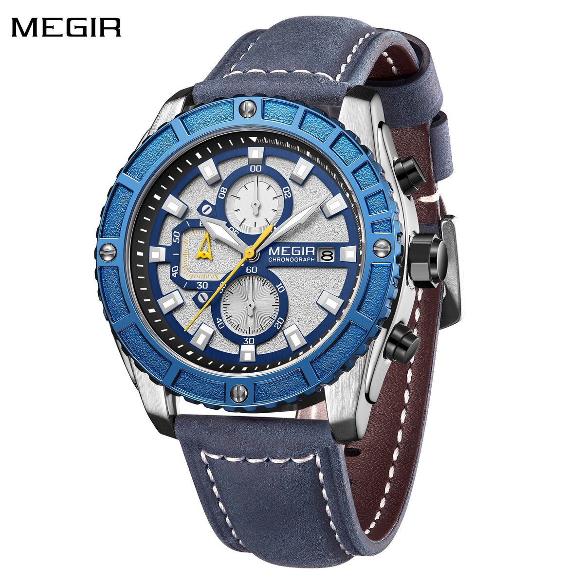MEGIR Watches Luxury Sport Military Watch for Mens Fashion Casual Quartz Wristwatch Luminous Clock Man Chronograph Reloj Hombre 2119