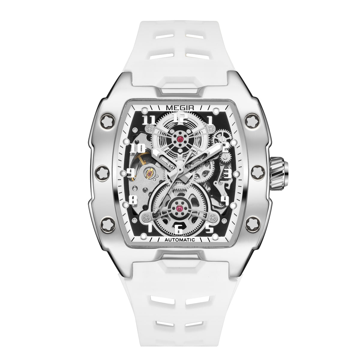MEGIR Watches Automatic Mechanical Skeleton 8602